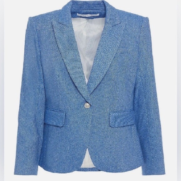 Veronica Beard cutaway dickey wool blend jacket blazer